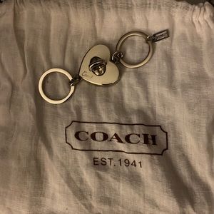 Coach turn lock Key Chain